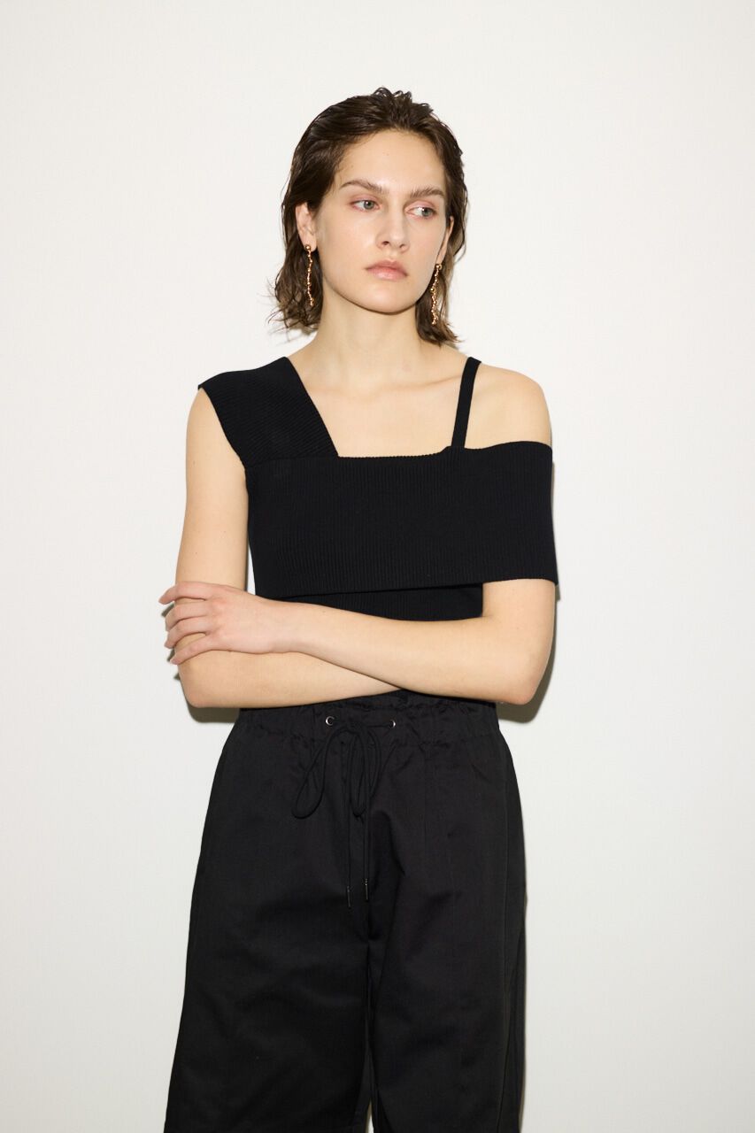 SLY「ASYMMETRY RIB トップス」|タンクトップ|