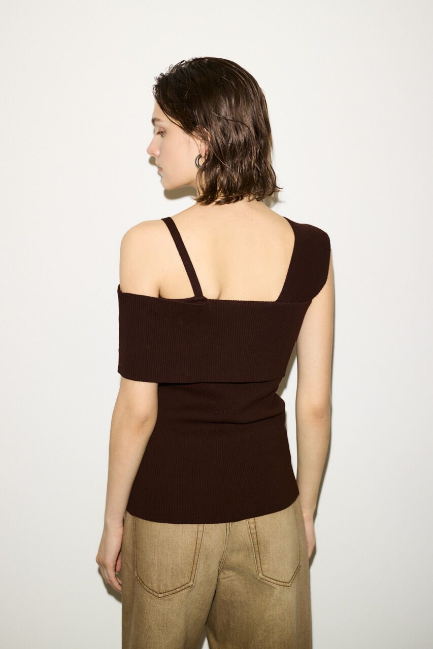 SLY「ASYMMETRY RIB トップス」|タンクトップ|
