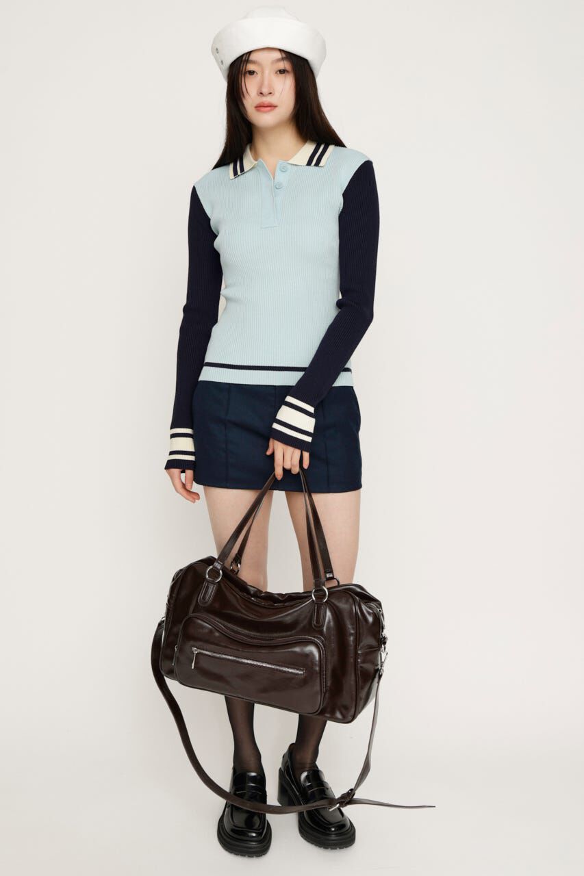 SLY「BICOLOR KNIT トップス」|ニット・セーター|