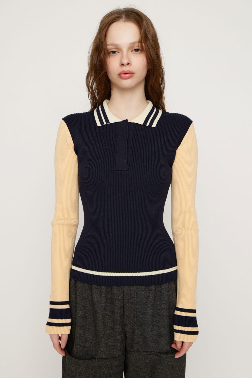 SLY「BICOLOR KNIT トップス」|ニット・セーター|