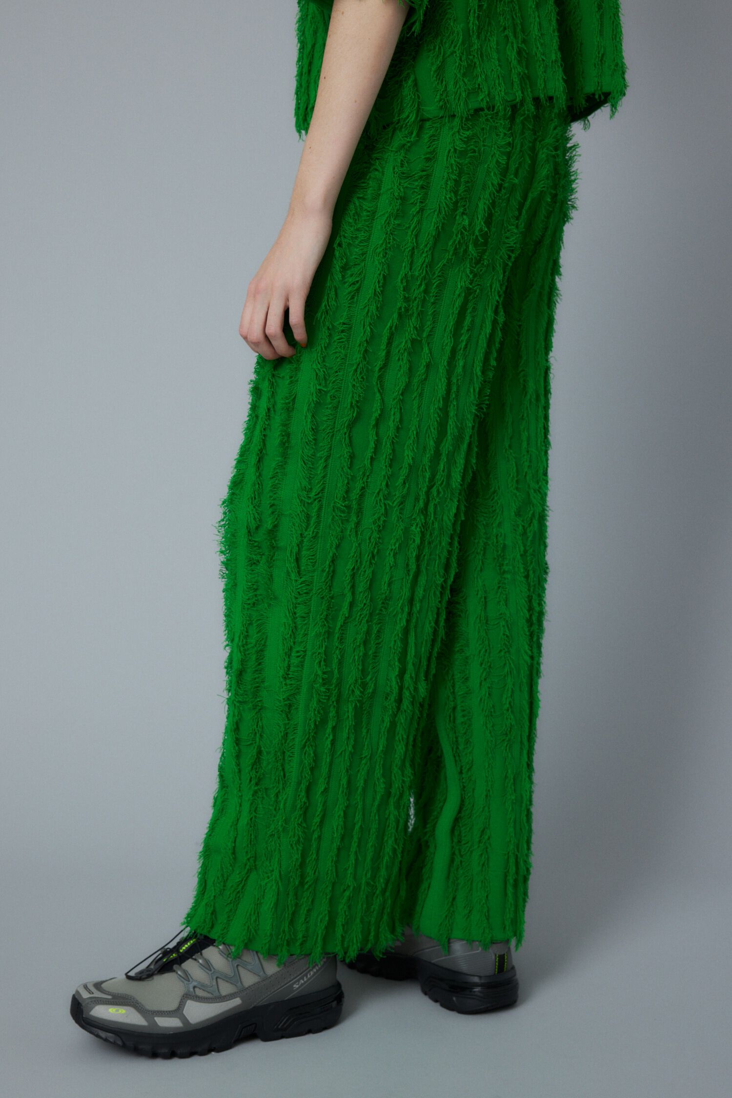 HeRIN.CYE「Fringe wide knit pants」|その他|