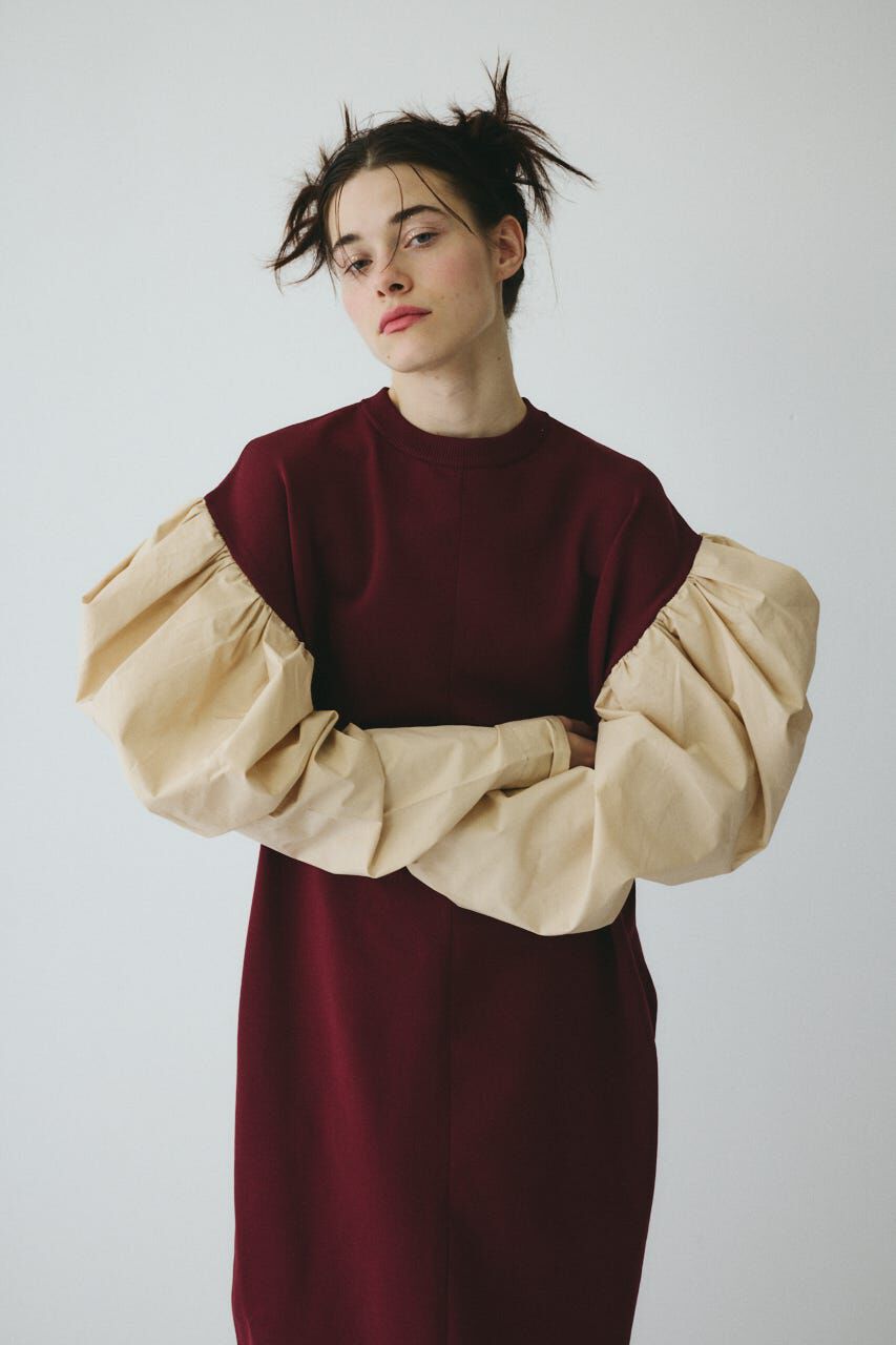 HeRIN.CYE「Volume sleeve knit dress」|ワンピース|