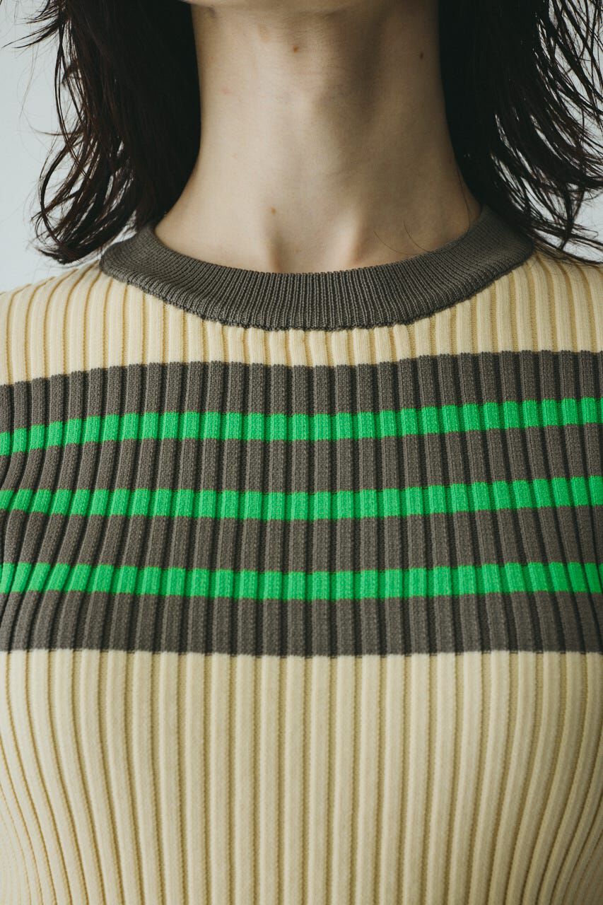 HeRIN.CYE「Randam Border knit tops」|ニット・セーター|