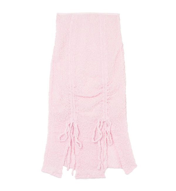 CALNAMUR「SHINY GATHER STRAIGHT SK/シャイニーギャザーストレートスカート」|スカート|ピンク