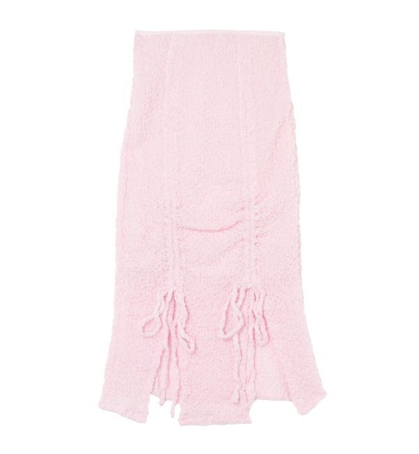 CALNAMUR「SHINY GATHER STRAIGHT SK/シャイニーギャザーストレートスカート」|スカート|