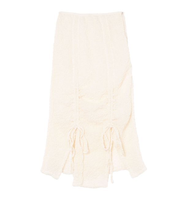 CALNAMUR「SHINY GATHER STRAIGHT SK/シャイニーギャザーストレートスカート」|スカート|