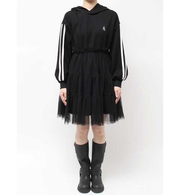 CALNAMUR「2WAYチュールオーバースウェットワンピース」|ワンピース|