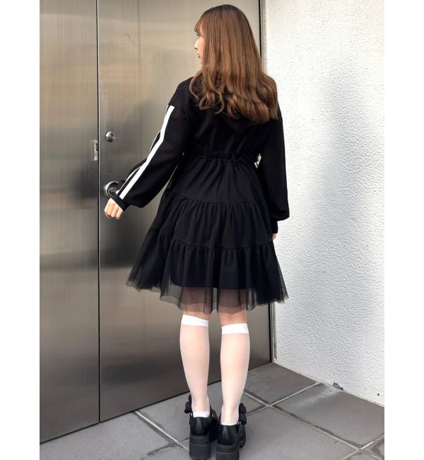 CALNAMUR「2WAYチュールオーバースウェットワンピース」|ワンピース|