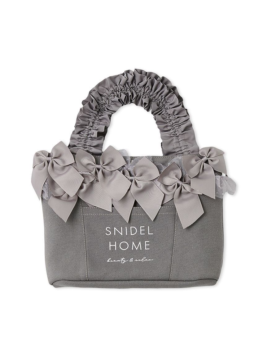 SNIDEL HOME「リボンバッグ」|トートバッグ|GRY