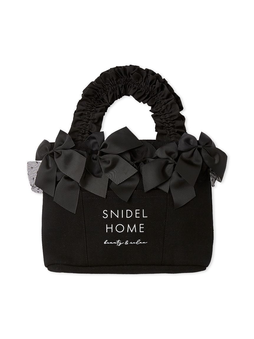 SNIDEL HOME「リボンバッグ」|トートバッグ|BLK