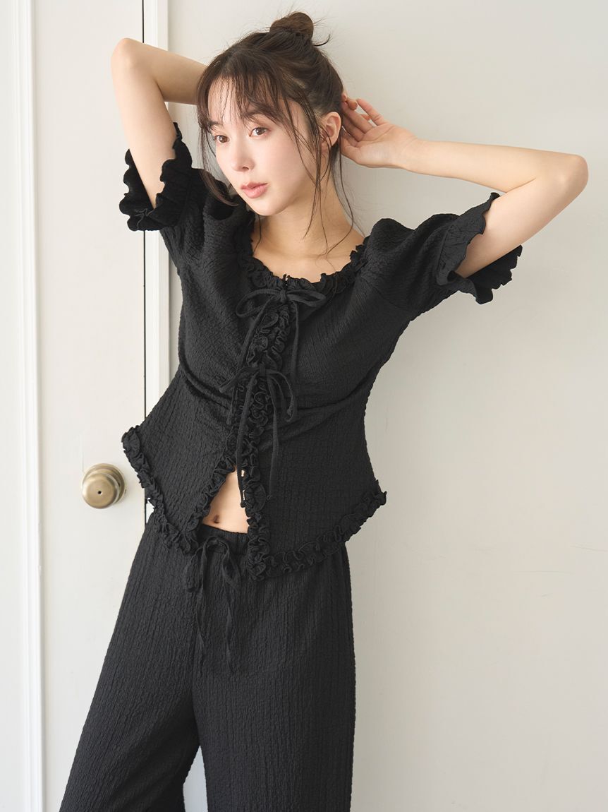 SNIDEL HOME「カットフリルセットアップ」|ルームウェア|