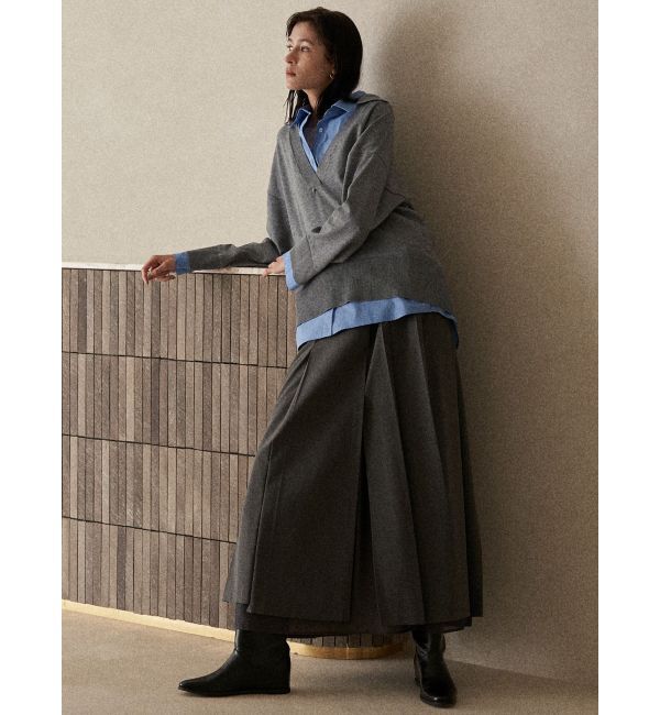 ELENDEEK「SLIT PLEATS SK」|スカート|