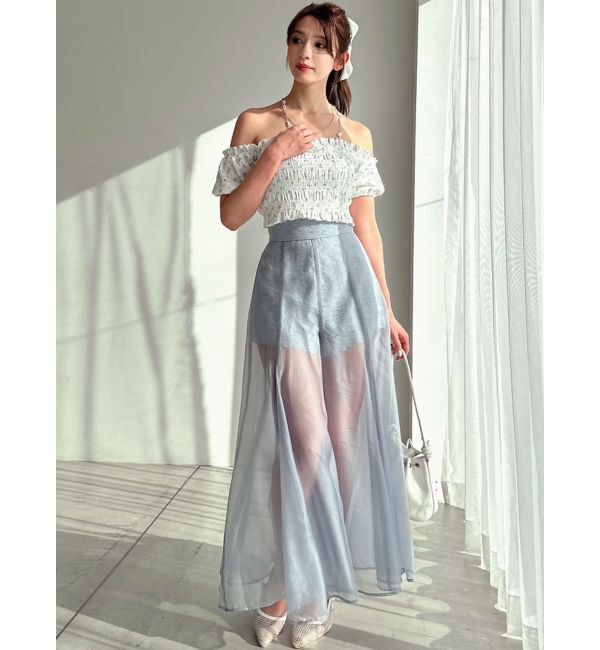 RESEXXY「シャーリングカットトップス」|Tシャツ・カットソー|