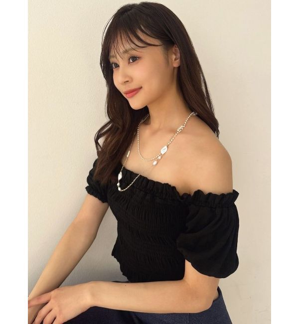 RESEXXY「シャーリングカットトップス」|Tシャツ・カットソー|