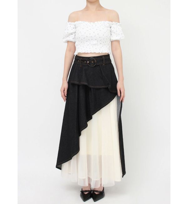 RESEXXY「シャーリングカットトップス」|Tシャツ・カットソー|