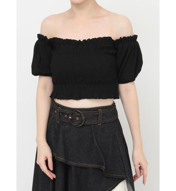 RESEXXY「シャーリングカットトップス」|Tシャツ・カットソー|