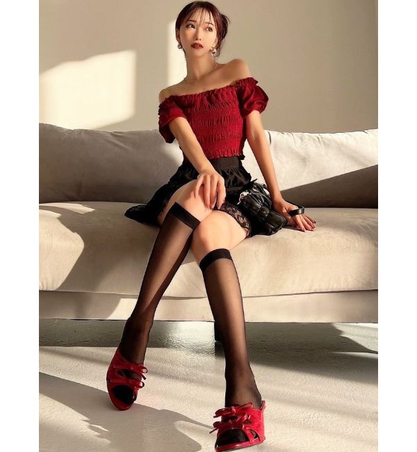 RESEXXY「シャーリングカットトップス」|Tシャツ・カットソー|