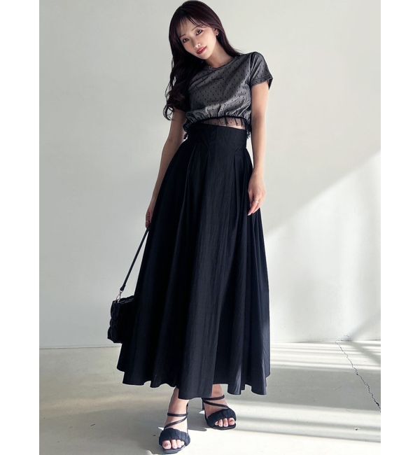 RESEXXY「ドットチュールレイヤードTシャツ」|Tシャツ・カットソー|