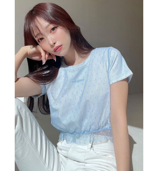 RESEXXY「ドットチュールレイヤードTシャツ」|Tシャツ・カットソー|
