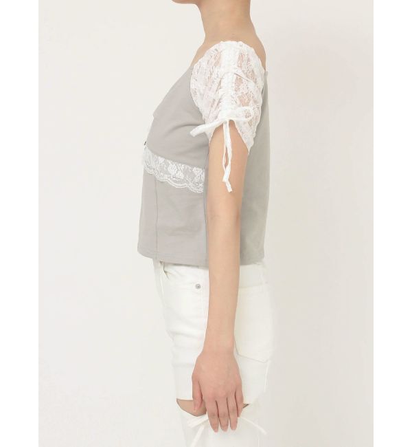 RESEXXY「レースドッキングTシャツ」|Tシャツ・カットソー|