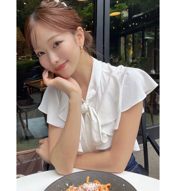 RESEXXY「ボウタイラッフルブラウス」|シャツ・ブラウス|