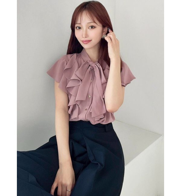 RESEXXY「ボウタイラッフルブラウス」|シャツ・ブラウス|