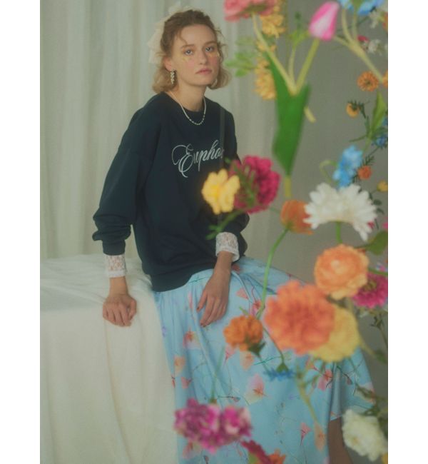 RESEXXY「【memorif.】フラワーロングフレアスカート」|スカート|