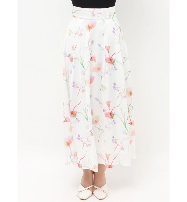 RESEXXY「【memorif.】フラワーロングフレアスカート」|スカート|