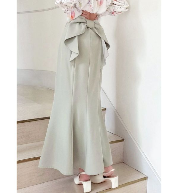 RESEXXY「バックリボンマーメイドスカート」|スカート|ミントグリーン