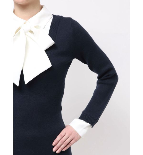 RESEXXY「シャツドッキングニットワンピース」|ワンピース|