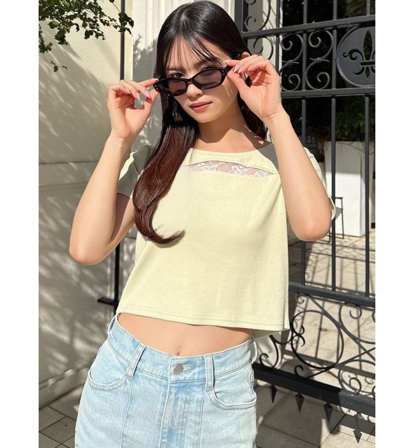 RESEXXY「ポイントレースTシャツ」|Tシャツ・カットソー|