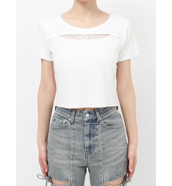 RESEXXY「ポイントレースTシャツ」|Tシャツ・カットソー|