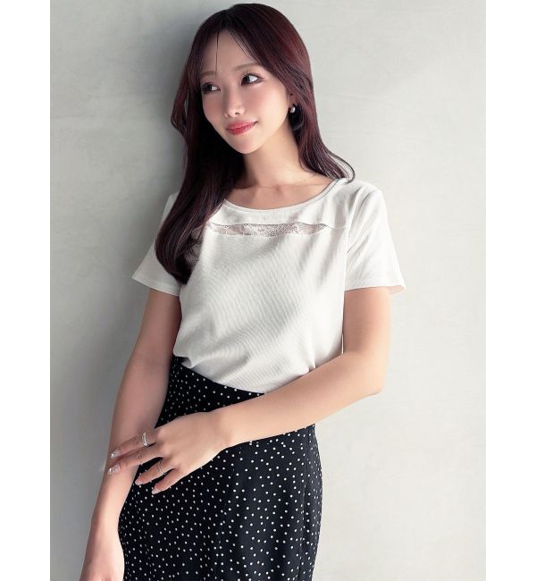 RESEXXY「ポイントレースTシャツ」|Tシャツ・カットソー|