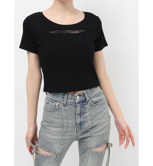 RESEXXY「ポイントレースTシャツ」|Tシャツ・カットソー|