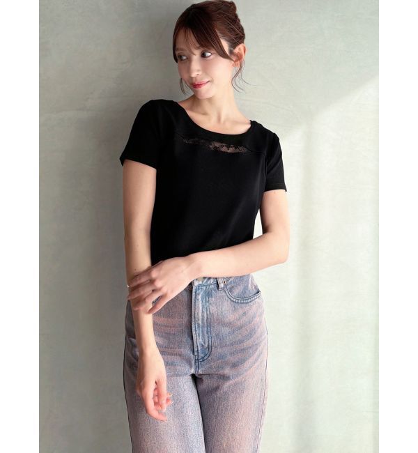 RESEXXY「ポイントレースTシャツ」|Tシャツ・カットソー|