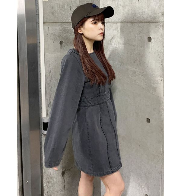 MURUA「カーブステッチミニワンピース」|ワンピース|