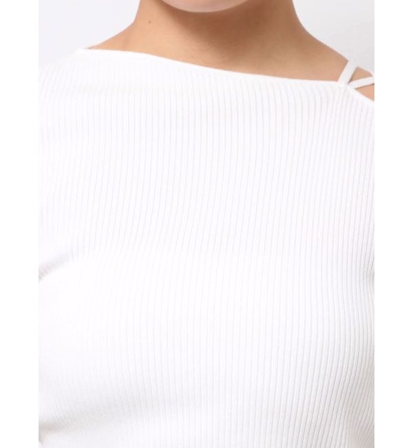 MURUA「レースアップハーフリブニット」|ニット・セーター|