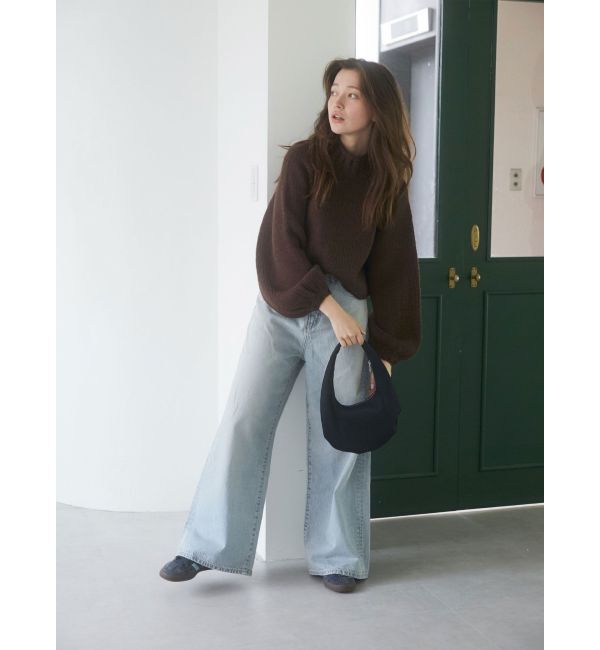 Ungrid「ローゲージハイネックショートニット」|ニット・セーター|