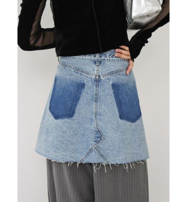 Ungrid「ポケットデザインデニムラップスカート」|スカート|