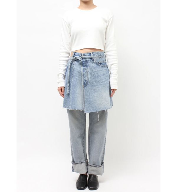 Ungrid「ポケットデザインデニムラップスカート」|スカート|