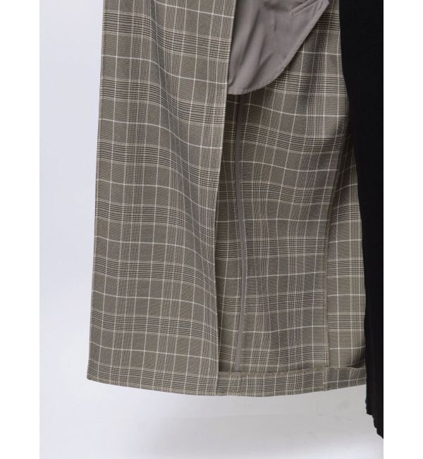 LAGUNAMOON「チェックオーバーコート」|チェスターコート|