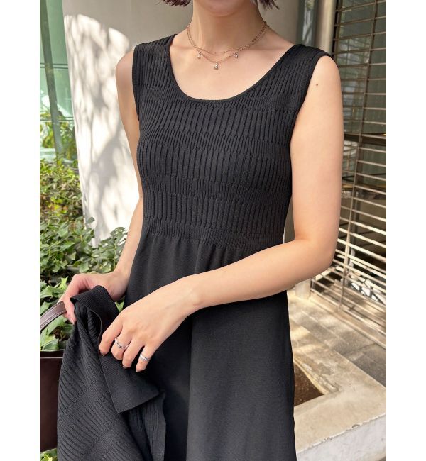 LAGUNAMOON「カラーカーデフォルムニットワンピース」|ワンピース|