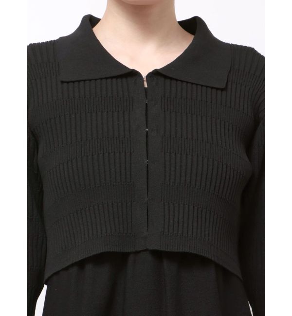 LAGUNAMOON「カラーカーデフォルムニットワンピース」|ワンピース|