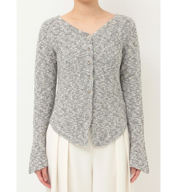 LAGUNAMOON「ボタンデザインニットカーデプルオーバー」|ニット・セーター|