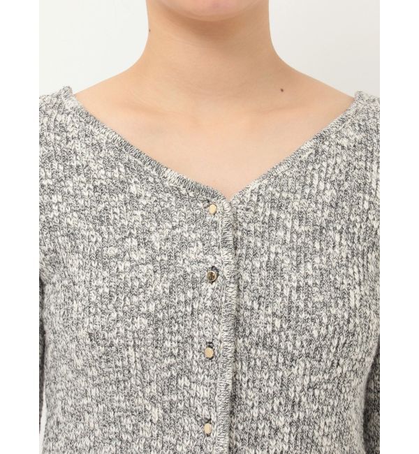 LAGUNAMOON「ボタンデザインニットカーデプルオーバー」|ニット・セーター|