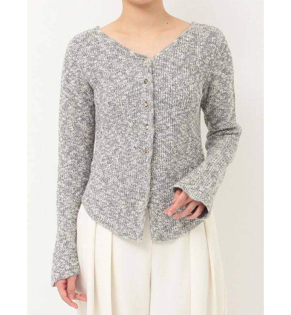LAGUNAMOON「ボタンデザインニットカーデプルオーバー」|ニット・セーター|