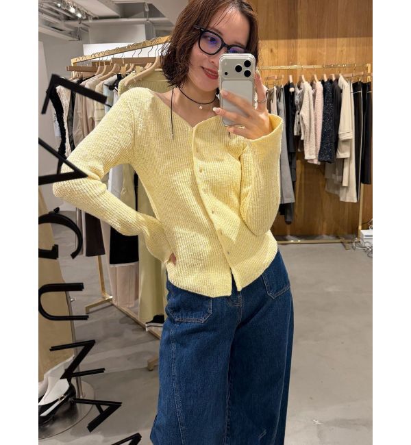 LAGUNAMOON「ボタンデザインニットカーデプルオーバー」|ニット・セーター|