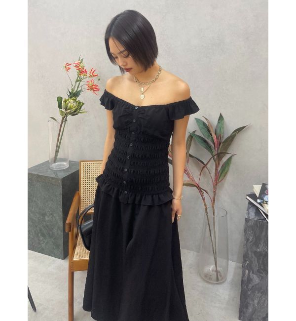 EVRIS「2WAYティアードチェックロングワンピース」|ワンピース|