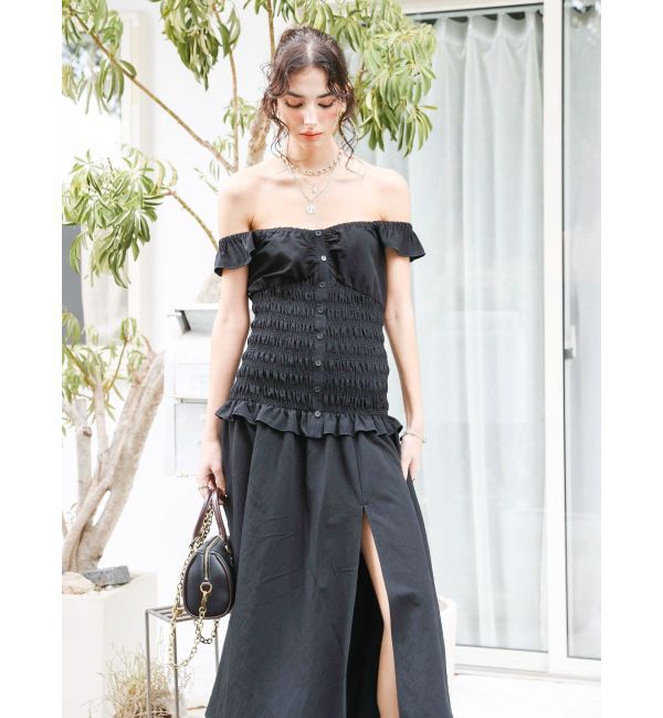 EVRIS「2WAYティアードチェックロングワンピース」|ワンピース|