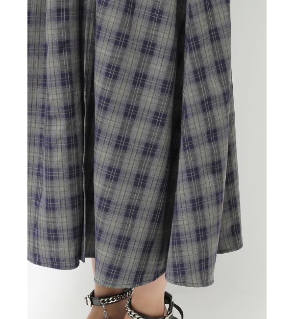 EVRIS「2WAYティアードチェックロングワンピース」|ワンピース|